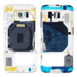 MIDDLE COVER SAMSUNG G920 GALAXY S6 GOLD WITH STICKERS SET GH96-08583C ORIGINAL SERVICE PACK