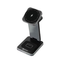 WIRELESS CHARGER 15W 3IN1 + CABLE USB-C TO USB-C 1M PROMIZ WITH MAGSAFE GRAY WIRELESS CHARGER 15W 3IN1 + CABLE USB-C TO USB-C 1M PROMIZ WITH MAGSAFE GRAY