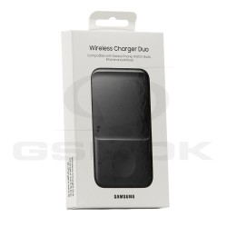 WIRELESS CHARGER SAMSUNG DUO EP-P4300BBEGEU 9W USB BLACK ORIGINAL BOX