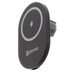 CAR CHARGER 15W WIRELESS MAGNETIC + CABLE USB TO USB-C 1M PROMIZ WITH MAGSAFE BLACK