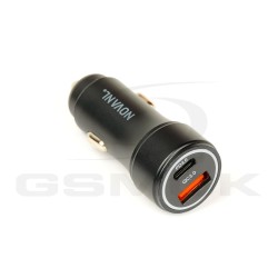 CAR CHARGER NOVANL POWERDRIVE USB-A USB-C 20W BLACK