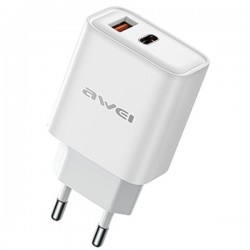 TRAVEL CHARGER AWEI USB-C 22.5W GAN PD81-EU WHITE