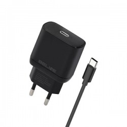TRAVEL CHARGER BELINE U66 USB-C + CABLE USB-C 30W PD 3.0 GAN BLACK