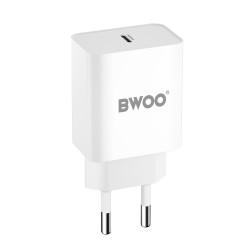 TRAVEL CHARGER BWOO BO-CDA119 20W USB-C PD WHITE