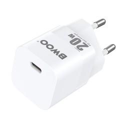 TRAVEL CHARGER BWOO CDA155 20W USB-C PD WHITE