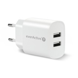 TRAVEL CHARGER EVERACTIVE 2XUSB 2.4A 12W SC-220 WHITE