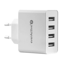 TRAVEL CHARGER EVERACTIVE 4XUSB 5A 25W SC-400 WHITE