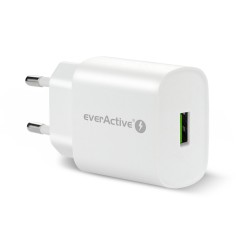 TRAVEL CHARGER EVERACTIVE USB 18W QC 3.0 SC-250Q WHITE