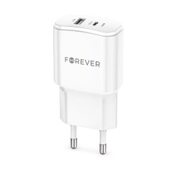 TRAVEL CHARGER FOREVER TC-01-20AC PD 20W USB USB-C WHITE