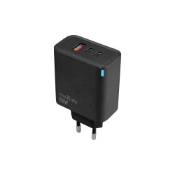 TRAVEL CHARGER MAXLIFE MXTC-09-65ACC PD 65W USB + 2XUSB-C BLACK TRAVEL CHARGER MAXLIFE MXTC-09-65ACC PD 65W USB + 2XUSB-C BLACK