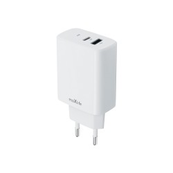 TRAVEL CHARGER MAXLIFE MXTC-10-30AC PD 30W USB + USB-C WHITE