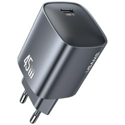 USAMS TRAVEL CHARGER T66 45W GAN FAST CHARGER TARNISH USAMS TRAVEL CHARGER T66 45W GAN FAST CHARGER TARNISH