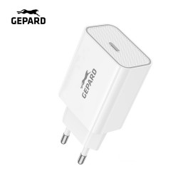 TRAVEL CHARGER USB-C GEPARD 20W WHITE 
