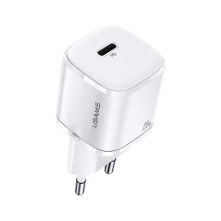 TRAVEL CHARGER USB-C USAMS T36 20W CC124TC02 US-CC124 WHITE