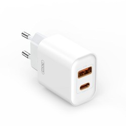 TRAVEL CHARGER XO CE12 USB USB-C 20W 3A QC 3.0 PD 3.0 WHITE