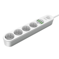 ENERGIZER POWER STRIP EPB2500W00EU WITH SWITCH WHITE