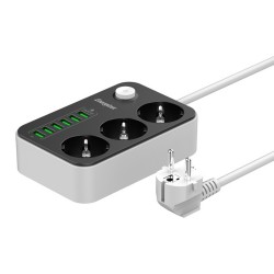 ENERGIZER POWER STRIP EPB2500W03EU WITH SWITCH WHITE