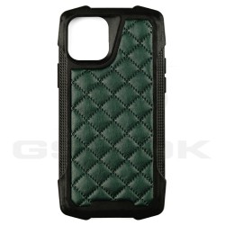 OUTLET QUILTED CASE IPHONE 11 PRO BLACK / DARK GREEN