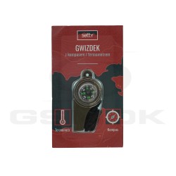 OUTLET SETTY WHISTLE WITH COMPASS AND THERMOMETER
