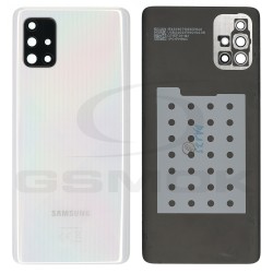 OUTLET BATTERY COVER HOUSING SAMSUNG A715 GALAXY A71 WHITE WITH LENS OF CAMERA GH82-22112B ORIGINAL SERVICE PACK