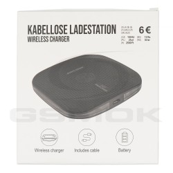 OUTLET WIRELESS CHARGER MICRO-USB BLACK