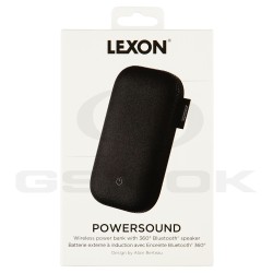 OUTLET LEXON POWERBANK WITH WIRELESS CHARGING AND SPEAKER LA128N 5000MAH BLACK