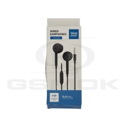 OUTLET WIRED IN-EAR HEADPHONES BLUE STAR JACK 3,5MM PA-E65 1.2M BLACK