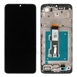 OUTLET LCD Display MOTOROLA MOTO E22 / E22I WITH FRAME BLACK 5D68C21594 ORIGINAL SERVICE PACK
