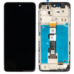 OUTLET LCD Display MOTOROLA MOTO G22 WITH FRAME BLACK 5D68C20423 ORIGINAL SERVICE PACK