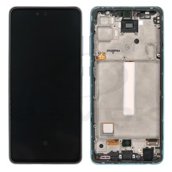 OUTLET LCD Display SAMSUNG A525 A526 GALAXY A52 BLUE WITH FRAME GH82-25524B GH82-25526B GH82-25754B GH82-25602B ORIGINAL SERVICE PACK