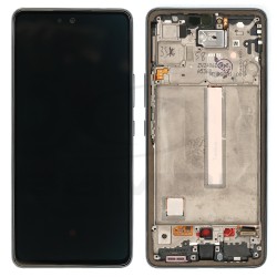 OUTLET LCD Display SAMSUNG A536 GALAXY A53 5G BLACK WITH FRAME GH82-28024A GH82-28025A GH97-28025A ORIGINAL SERVICE PACK