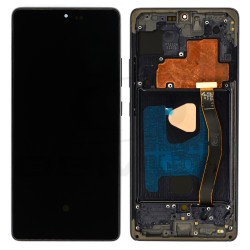 OUTLET LCD Display SAMSUNG G770 GALAXY S10 LITE BLACK WITH FRAME [OLED]