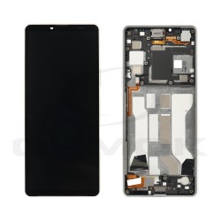 OUTLET LCD Display SONY XPERIA 10 V WHITE A5061091A ORIGINAL SERVICE PACK