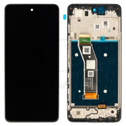 OUTLET LCD Display MOTOROLA MOTO G24 / G24 POWER BLACK WITH FRAME 5D68C23810 ORIGINAL SERVICE PACK