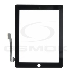 TOUCH PAD IPAD 3 (1403, A1416, A1430) / IPAD 4 (A1458, A1459, A1460) BLACK WITH STICKER