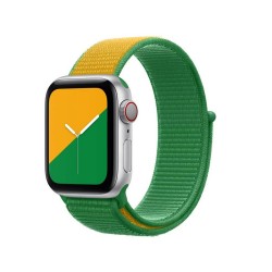 WATCH BAND FOR APPLE WATCH INTERNATIONAL COLLECTION NYLON 38/40/41/42MM AUSTRALIA ONE SIZE 923-06139 ORIGINAL