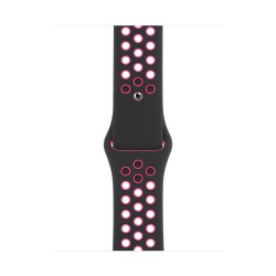 WATCH BAND FOR APPLE WATCH NIKE 44/45/46/49MM BLACK AND PINK SIZE S/M/L MWUC2ZM/A 923-03693 ORIGINAL