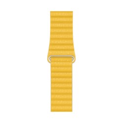 WATCH BAND FOR APPLE WATCH LEATHER 44/45/46/49MM YELLOW SIZE L MXAD2ZM/A 923-03857 ORIGINAL