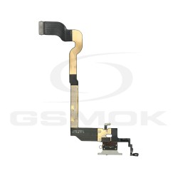 PCB/BOARD IPHONE X WITH CHARGE CONNECTOR WHITE PULLED