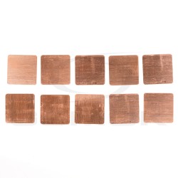 COPPER SLICE RADIATOR FOR PHONE REPAIR CHIP 20x20x0.3mm 10PCS