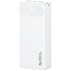 POWER BANK 20000MAH USAMS PB80 PD 20W WHITE POWER BANK 20000MAH USAMS PB80 PD 20W WHITE