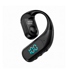 WIRELESS BLUETOOTH EARPHONE BLUETOOTH BLUE STAR HOOK BLACK WIRELESS BLUETOOTH EARPHONE BLUETOOTH BLUE STAR HOOK BLACK