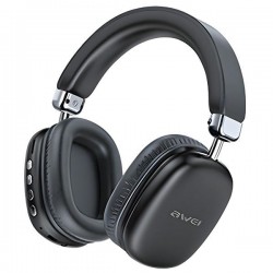 WIRELESS OVER-EAR HEADPHONES AWEI AT7 BLACK