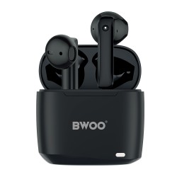 SPORTS BLUETOOTH EARPHONES BWOO TWS BW94-BK BLACK