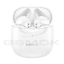 SPORTS BLUETOOTH EARPHONES USAMS IA TWS WITH CHARGING BOX BLUETOOTH 5.0 BHUIA02 WHITE