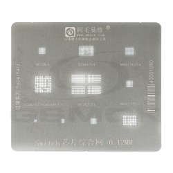 BGA REBALLING STENCIL TEMPLATE AMAOE BGA200 / NFCBEA / BCM4354 / MAX77620A / 77812 FOR NINTENDO SWITCH