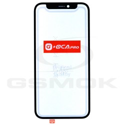 LENS IPHONE 12 / 12 PRO BLACK WITH OCA G + OCA PRO