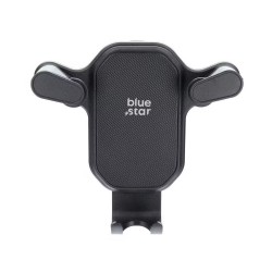 UNIVERSAL CAR HOLDER GRAVITATIONAL FOR AIR VENT BLUE STAR TRIANGULAR BLACK