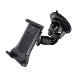 UNIVERSAL CAR HOLDER WITH SUCTION CUP FOR DASHBOARD / WINDOW / HEADREST TABLET 7-10 INCHES BLACK