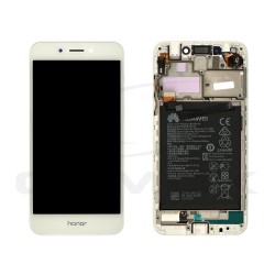 LCD Display HUAWEI HONOR 6A WITH FRAME AND BATTERY GOLD/SILVER 02351KTV ORIGINAL SERVICE PACK LCD Display HUAWEI HONOR 6A WITH FRAME AND BATTERY GOLD/SILVER 02351KTV ORIGINAL SERVICE PACK